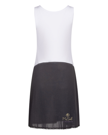 Gemsli FK30843" Cotton Top Nylon Bottom Full Slip myselflingerie.com
